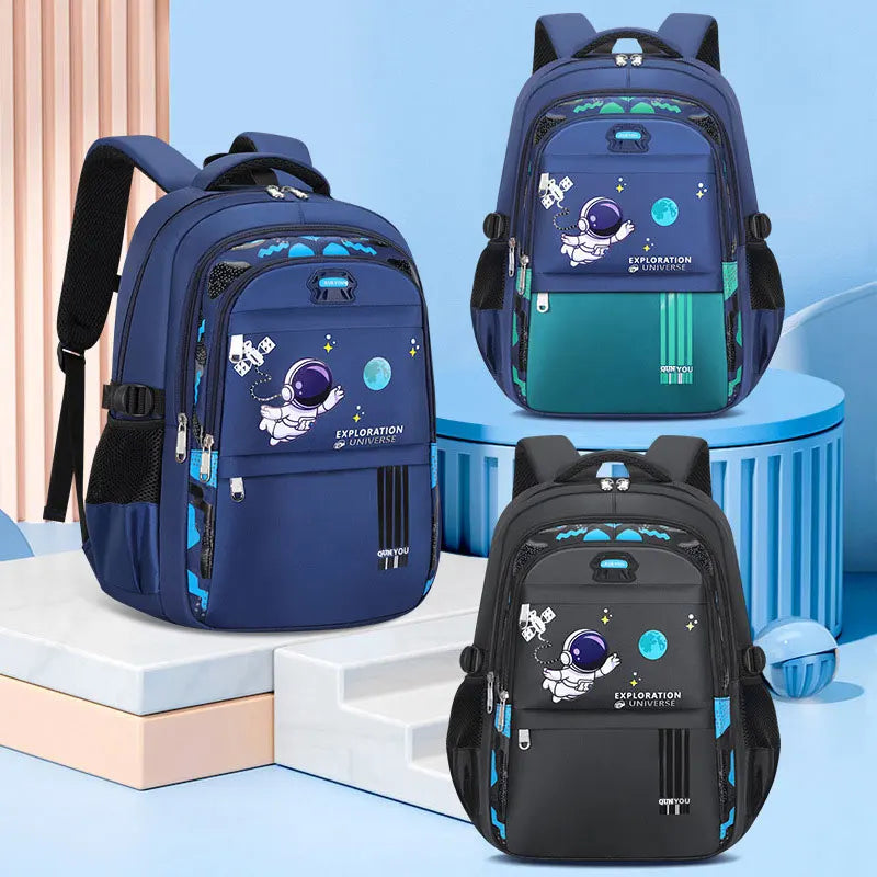 Kinderrucksack Schultaschen für Jungen Astronauten-Schulrucksack Wasserdichte Grundschultasche Mochila Infantil