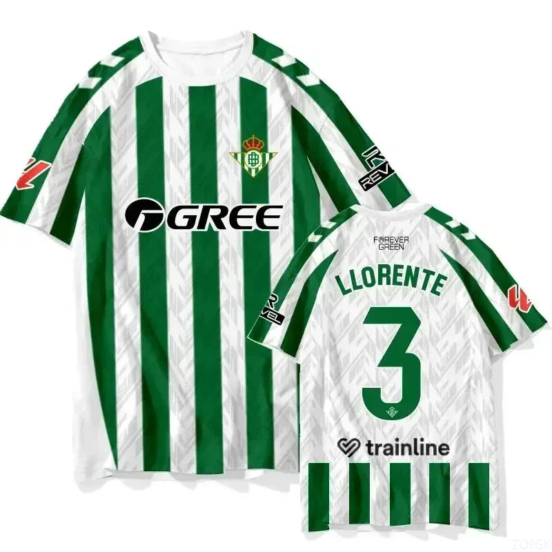 T-shirt d'entraînement de football estival, maillot de joueur de football pour adultes et enfants, vêtements de sport à séchage rapide, t-shirts Y2K décontractés, nouvelle col