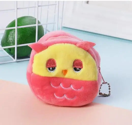 Cartoon Süße Schweinchen Geldbörse Kawaii Portemonnaie Weiche Plüsch Münztasche Schlüssel Kopfhörer Münz-Organizer Beutel Reißverschlusstasche Kindergeschenk