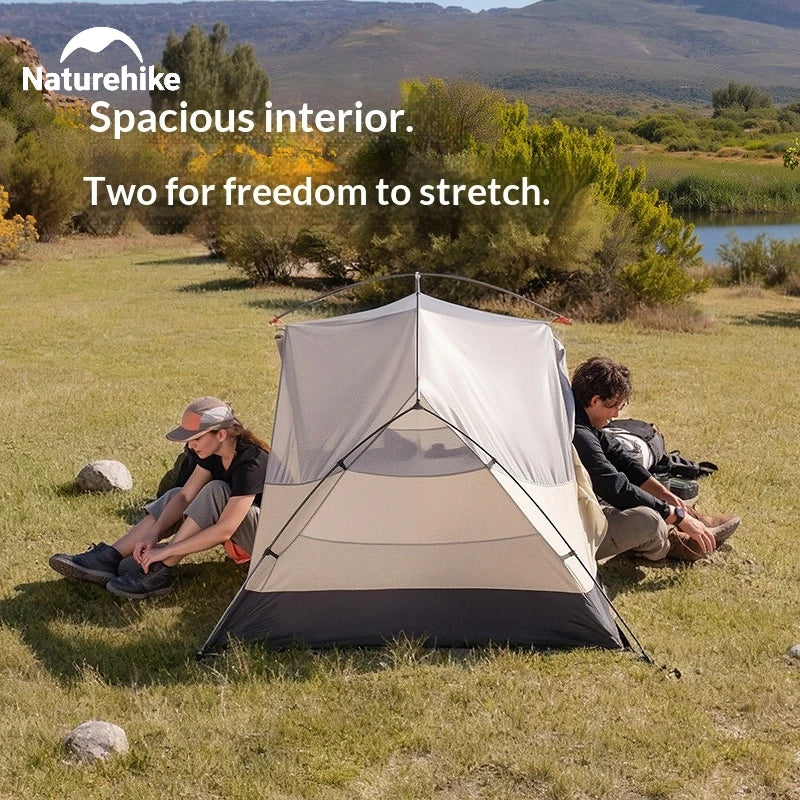 Naturehike Mongar UL BASE PRO 123 People Tent Trekking Backpacking Shelter Tent 20D Nylon Waterproof Ultralight Outdoor Camping