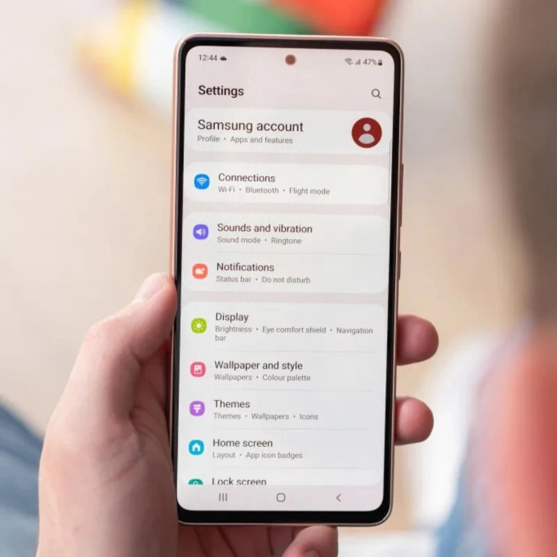 Téléphone intelligent Android reconditionné Samsung Galaxy A53 5G, écran 6,5 pouces, édition mondiale, double carte, huit cœurs, quatre caméras 64MP, 5000mAh, NFC