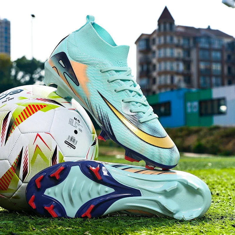 Neue Herren-Fußballschuhe Trainingsschuhe FG Ultraleichte Fußballschuhe Outdoor Drop Shipping Fußballschuhe Rutschfeste lange Stollen
