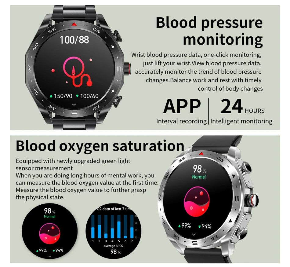 LIGE Avec écouteurs Bluetooth Casque Smartwatch Femme Moniteur d'activité Montre de sport Homme Étanche Montre intelligente Écran AMOLED