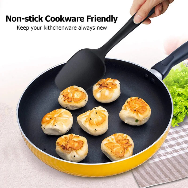 Lot de 6 spatules en silicone, de qualité alimentaire, antiadhésives, résistantes à la chaleur, pour cuisiner, pâtisser et mélanger