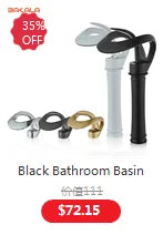 Robinet de lavabo doré/blanc, robinet de salle de bain noir, mitigeur de lavabo créatif en laiton gris, robinet de lavabo cascade chaud et froid