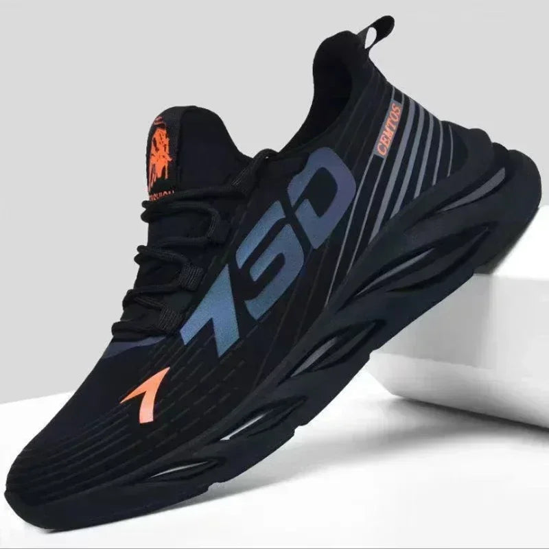 Chaussures de sport décontractées en maille légère pour hommes, chaussures de course respirantes et fraîches pour l'été, baskets à semelle souple et confortable antidérapantes pour hommes