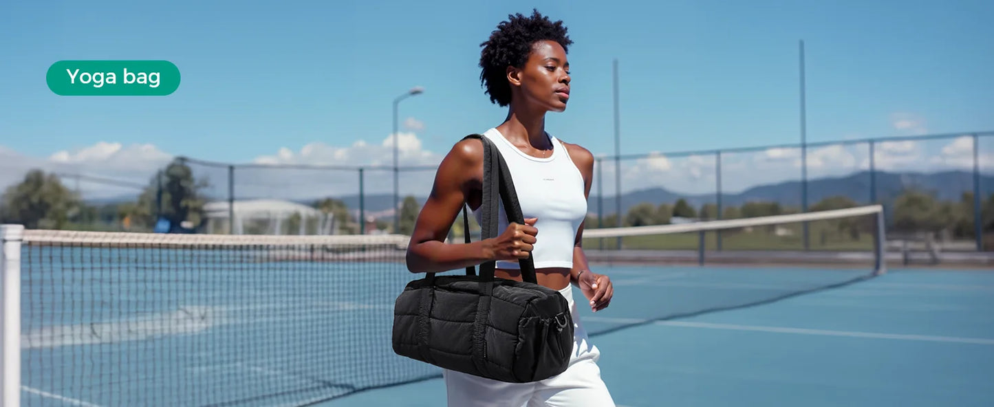 BAGSMART Reisetasche für Damen, Sporttasche, Yogatasche mit Nass- und Trockenfach, gesteppte Sporttasche für Wochenendausflüge, Schwimmen