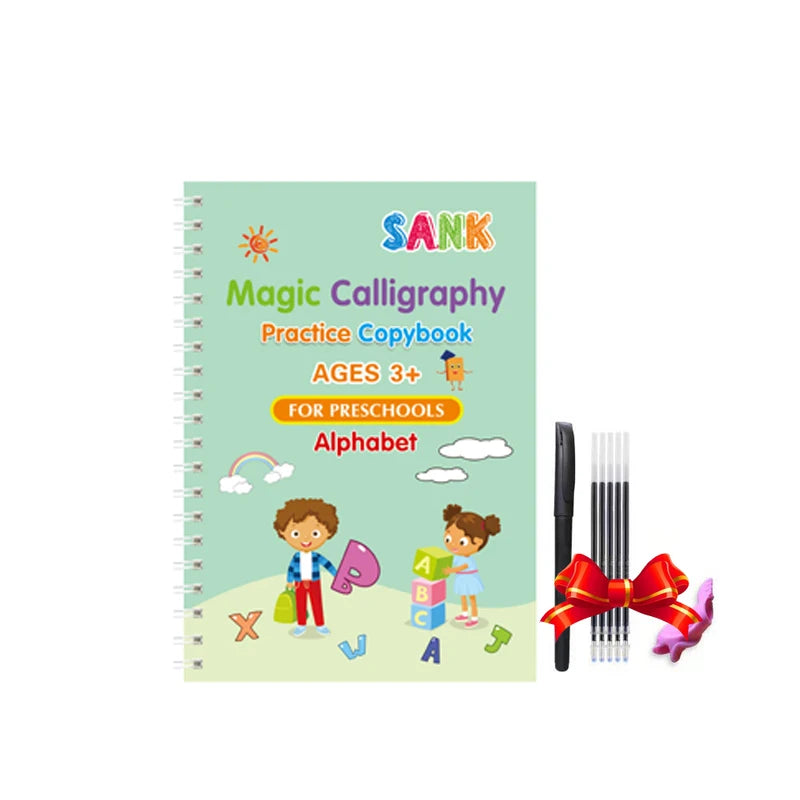 Sank Magic Practice Deutsch Übungsbuch Stift Spanisch Kalligraphie Für Kinder Kostenloses Abwischen Englisch Französisch Wiederverwendbares Schreiblernbuch Kostenloser Versand