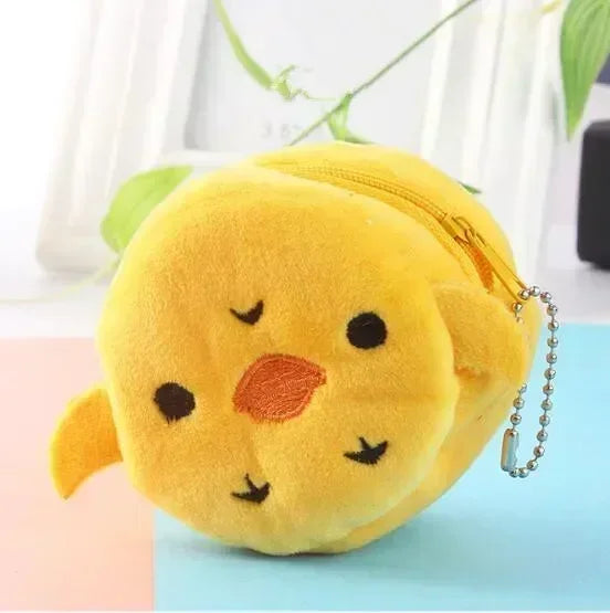 Cartoon Süße Schweinchen Geldbörse Kawaii Portemonnaie Weiche Plüsch Münztasche Schlüssel Kopfhörer Münz-Organizer Beutel Reißverschlusstasche Kindergeschenk