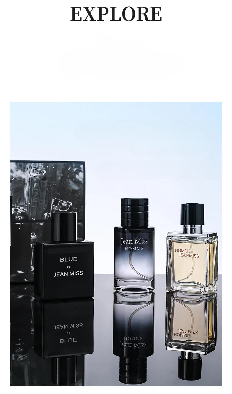 Wild Herren Parfüm Geschenkset 3*30ml Lang Anhaltendes Cologne für Männer Maskuliner Duft Eau De Toilette Kit Herren Tägliches Körperspray Box