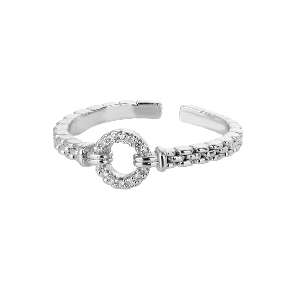 Edelstahlringe für Damen 2024 Trend Offener Goldfarbener Doppelperlenring Hochzeit Ästhetischer Schmuck Paar Geschenk anillos