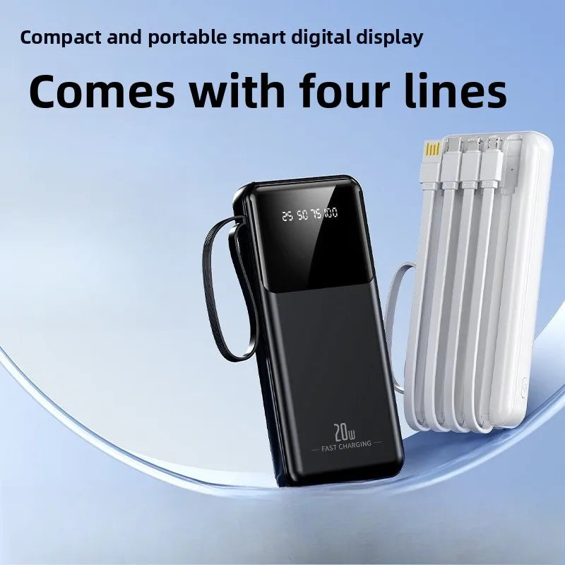 Batterie Externe 10000mAh 20000mAh pour iPhone et Téléphones Android Charge Rapide Powerbank Chargeur Portable