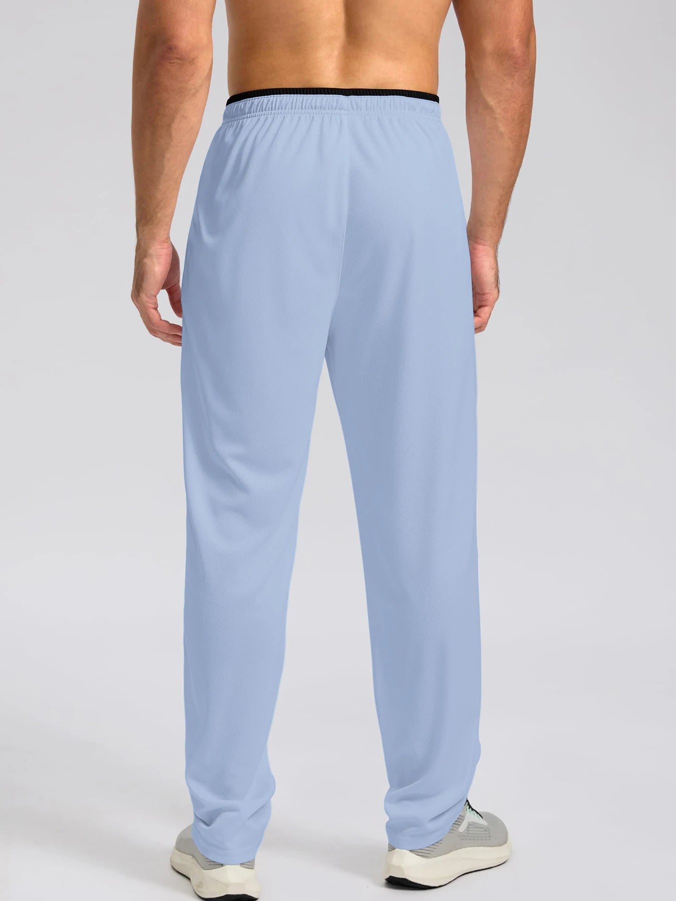 Pantalon de sport léger, respirant et à séchage rapide pour homme, avec taille élastique et poches zippées, idéal pour la gym, les loisirs, la course et la randonnée