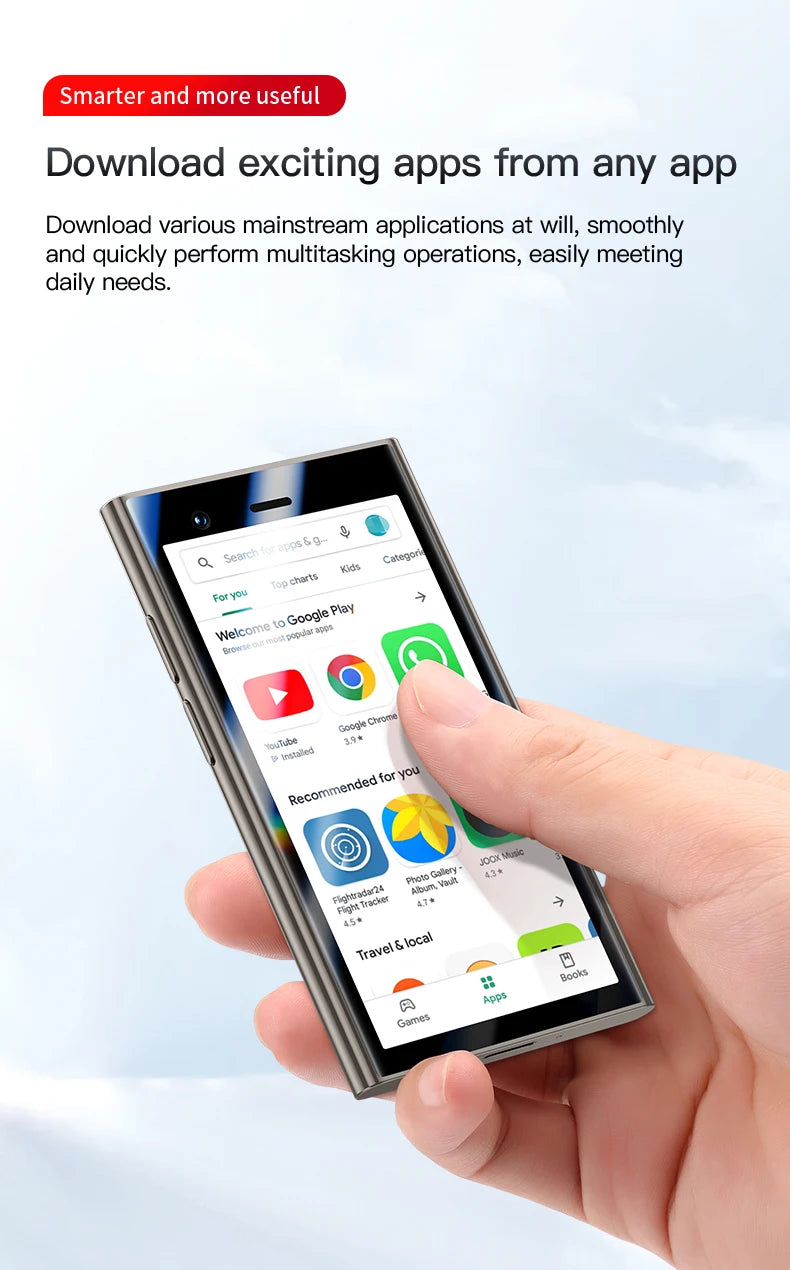 SOYES S24 Pro Max 4G Mini Phone - Android 3-inch Face Unlock Dual SIM Dual Standby | 2+16GB Memory 2400mAh Long Battery Life