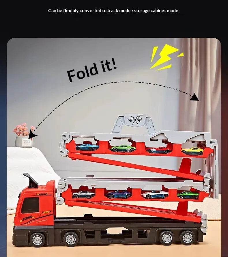 Race Track Car Ramp Toy Educational Game For Boys Children Racing Gliding Track Toys Puzzle Gliding Rail Car Park Toy
