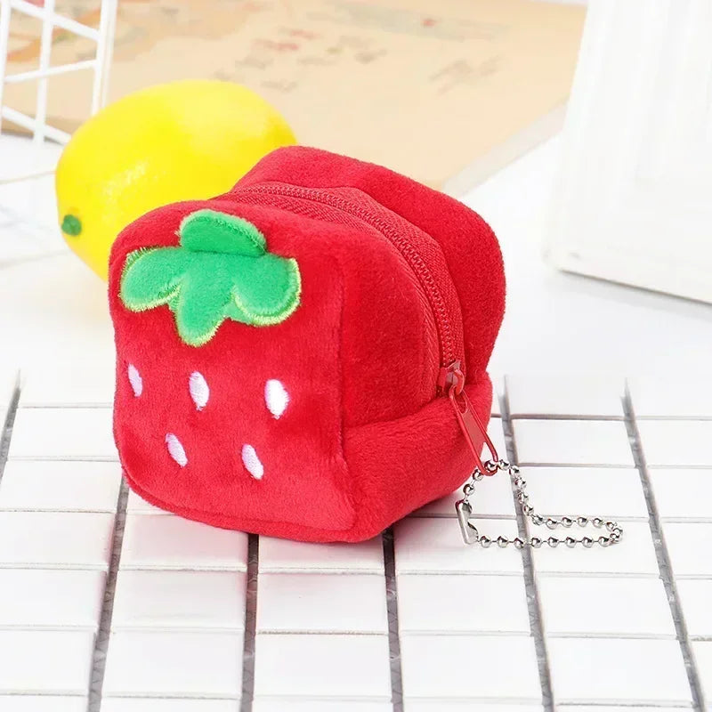 Cartoon Süße Schweinchen Geldbörse Kawaii Portemonnaie Weiche Plüsch Münztasche Schlüssel Kopfhörer Münz-Organizer Beutel Reißverschlusstasche Kindergeschenk