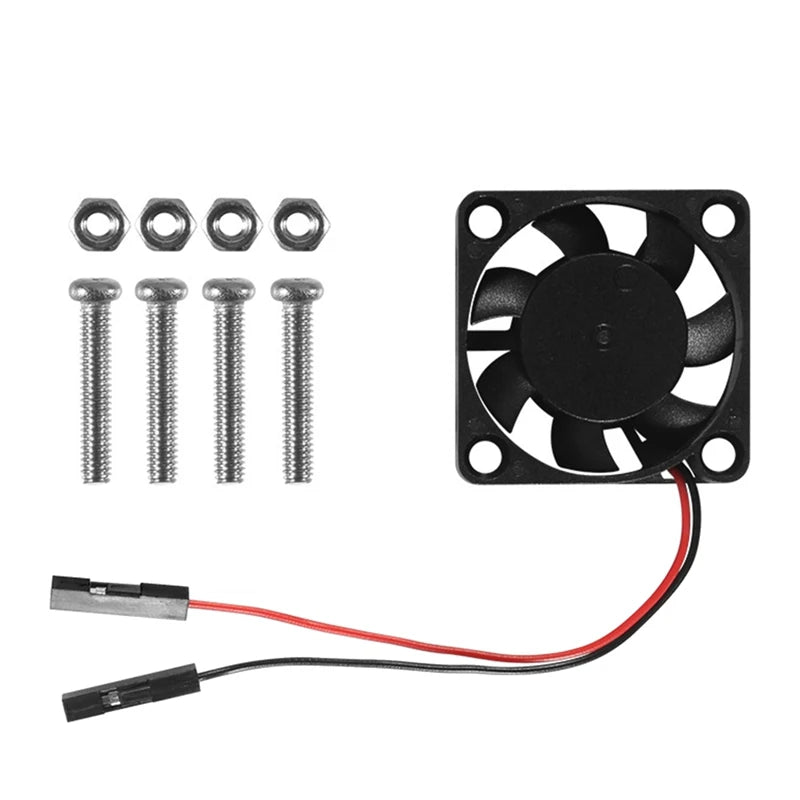 Radiateur ventilateur CPU sans balais 4 pièces 3,3 V 5 V pour Raspberry Pi4 Pi3 B+, Pi 3, Pi 2, Pi 1 B+