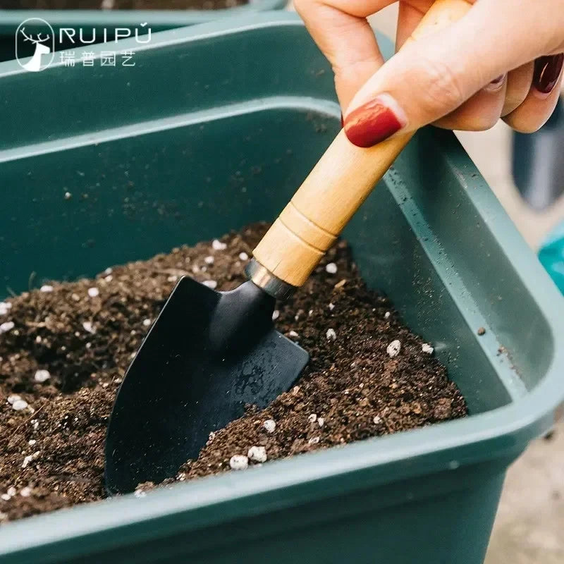 3er-Set Mini-Gartengeräte für Gartenpflanzen, Blumentopf, Kakteen, Gemüse, Graben, Jäten, Zimmerpflanzen, kleine Gartenwerkzeuge
