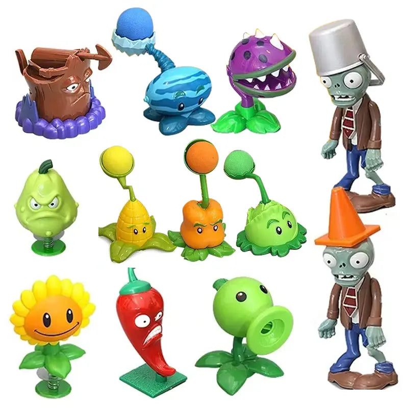 Plantes contre Zombies 2 Jouets Série Anime Original Figurines d'Action Silicone Souple Zombie Anniversaire Noël Nouvel An Cadeau Garçons
