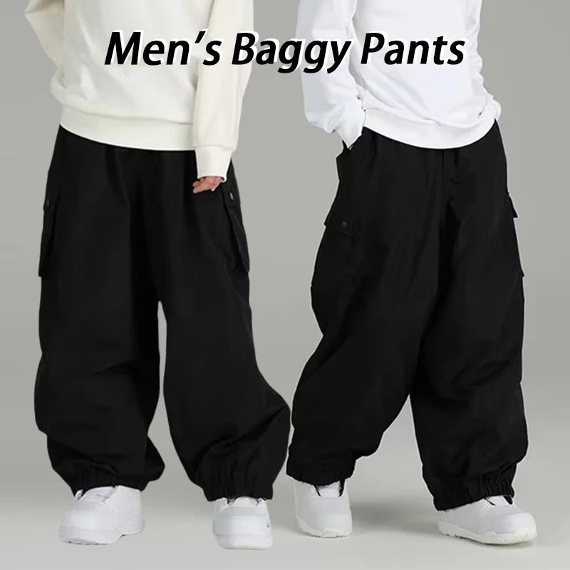 Herren Skihose Baggy Warm Casual Loose Skying Ski Sporthose Winter Outdoor Schnee Snowboardhose Skibekleidung