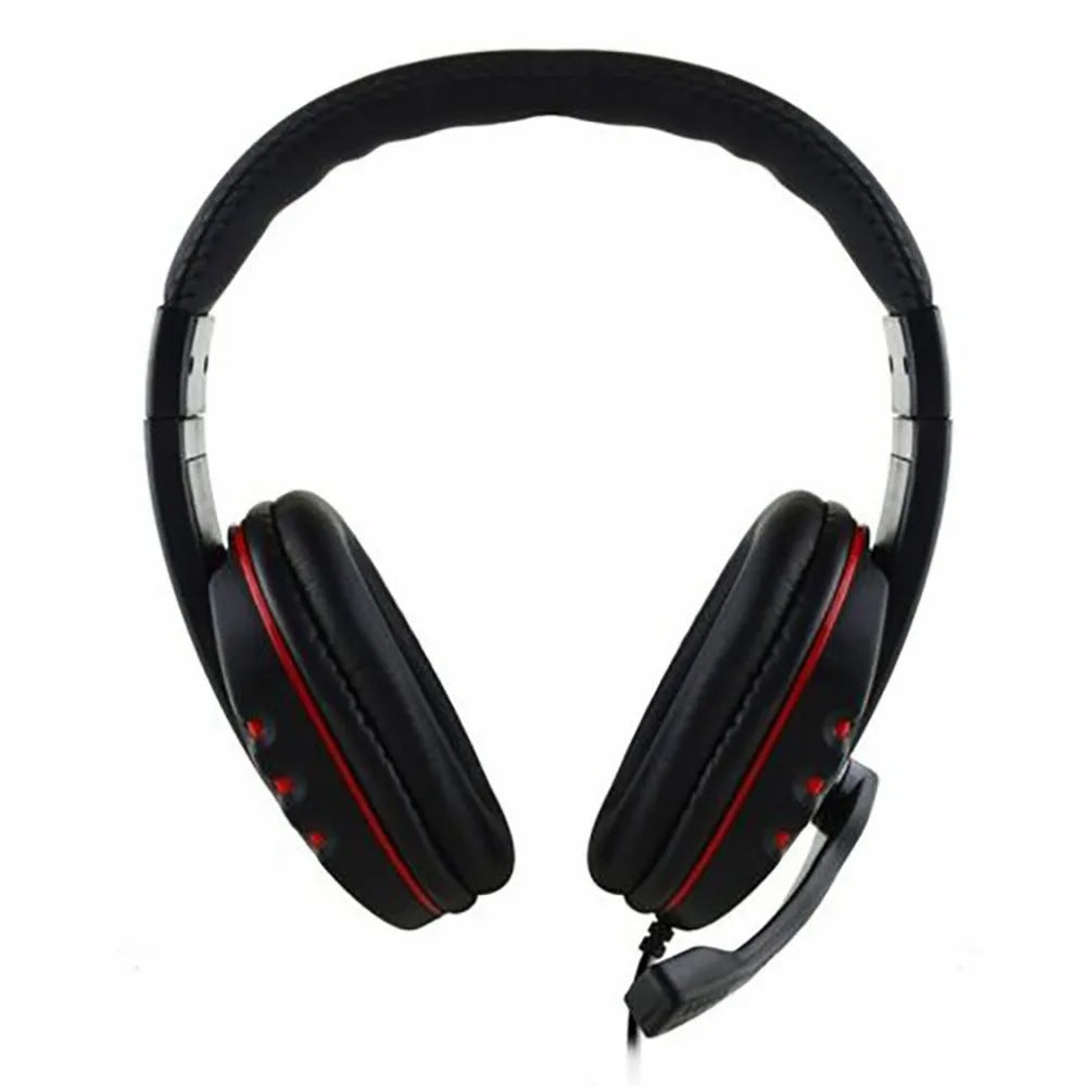 Écouteurs casque gaming filaire 3,5 mm pour PS4 Playstation 4 Jeu PC Chat Ordinateur avec microphone