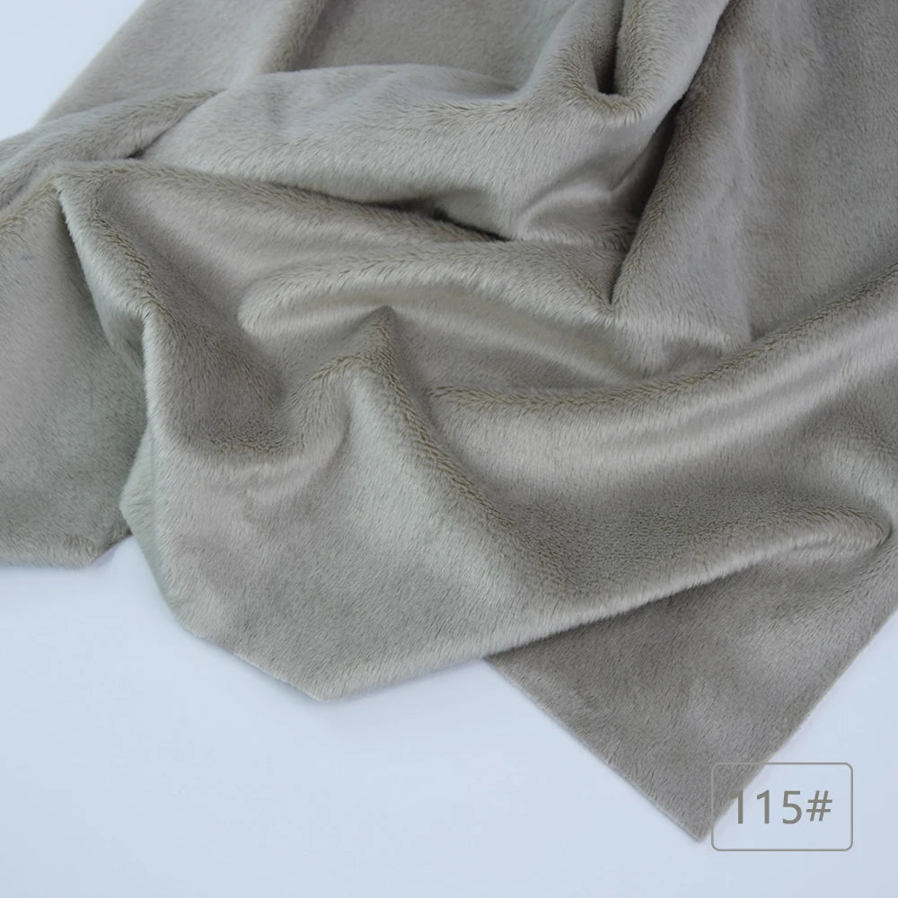 5mm plush fabric sales non elastic 45x50cm short hair plush fabric artificial fur polyester fiber DIY plush mink fabric