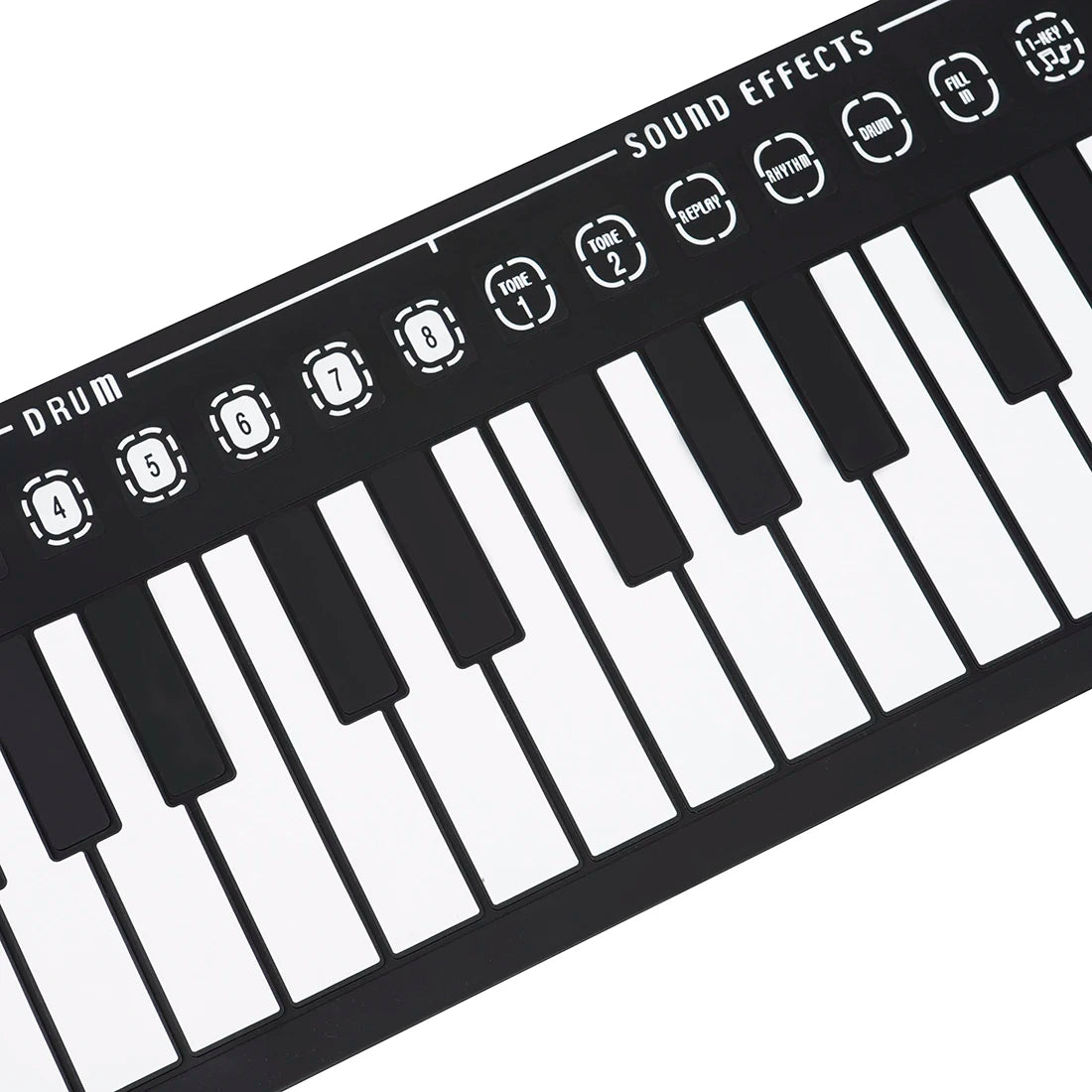IRIN 49-Tasten Hand Roll Up Piano Silikon Tragbare Tastatur Musikinstrument für Bildung Faltbares Anfänger E-Piano