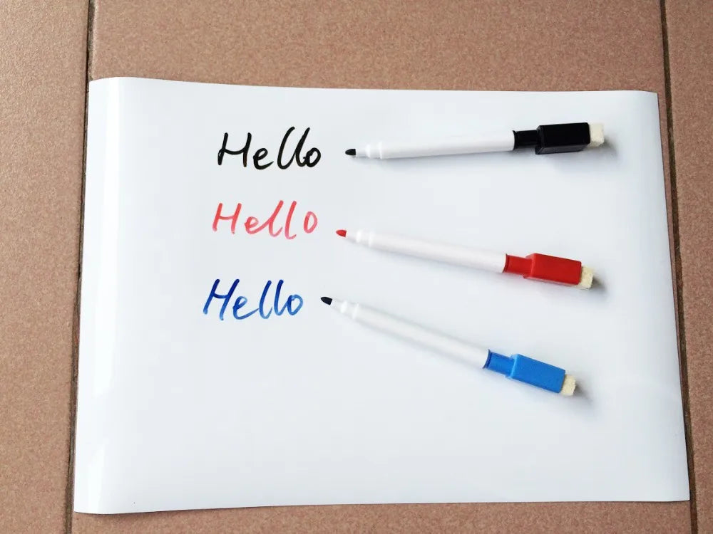 Magnetic Dry Erase Board Reusable Fridge Magnet Board Flexible Refrigerator Whiteboard for Reminder Memo, for Home Office School
