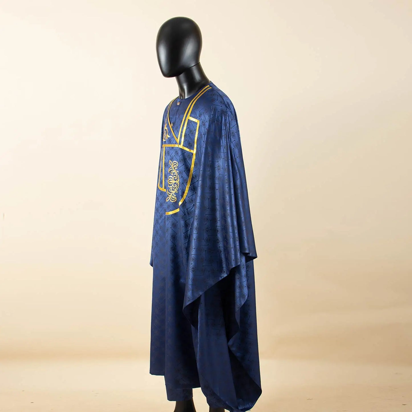 APTX Afrikanische Kleidung für Herren Muslimischer Kaftan Weiß Traditionelle Hochzeit Party Anzug Hemd Hose 3-teiliges Set Dashiki Agbada Ramadan 2516047