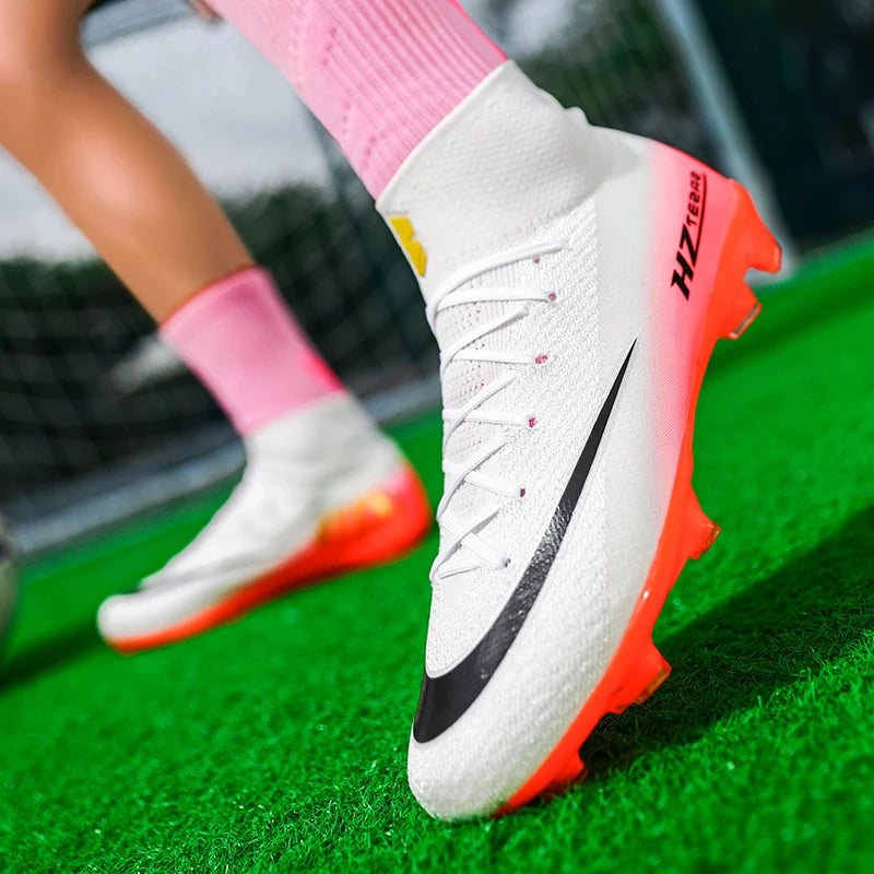 Neue hochwertige Herren Fußballschuhe TF/FG Trainingsfußballschuhe Ultraleichte rutschfeste Turf-Fußballschuhe Chuteira Campo