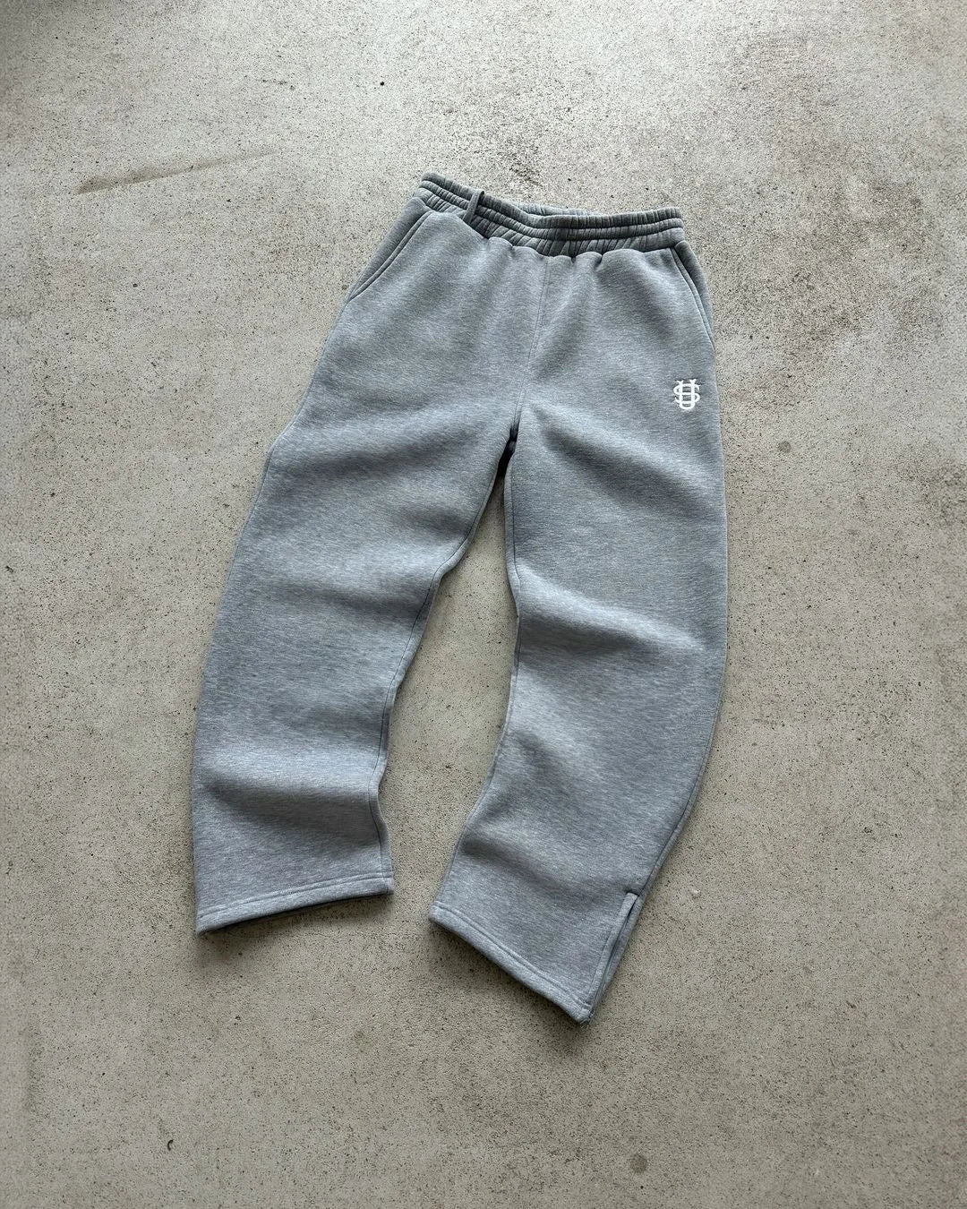 Retro Personalisierte Y2K Loose Straight Herren Trainingshose mit Bein-Reißverschluss Stickerei Hip Hop Harajuku Casual Herren Weite Hose