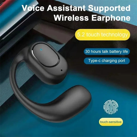 Kabellose Kopfhörer Bluetooth-Headset mit Mikrofon Knochenleitung Freisprech-Kopfhörer mit Geräuschunterdrückung zum Autofahren Audifonos
