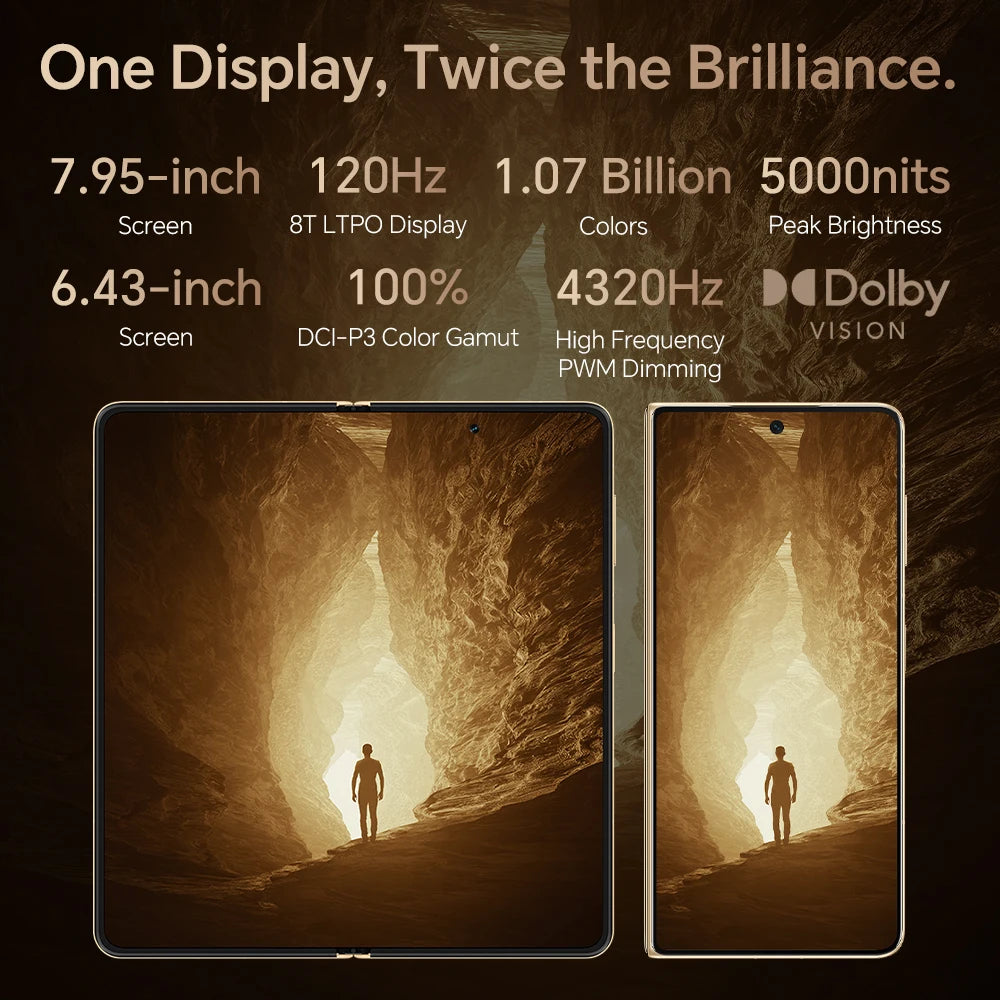 HONOR Magic V5 Version globale 5G Smartphone pliable Snapdragon 8 Elite Écran LTPO OLED 7,95 pouces Batterie 5820 mAh SuperCharge 66 W