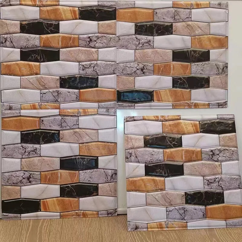 10/20Pcs Peel and Stick Tile Backsplash Thicker Design Marble Tiles 12"X12" Stick on Backsplash Self Adhesive Tiles for Any Room