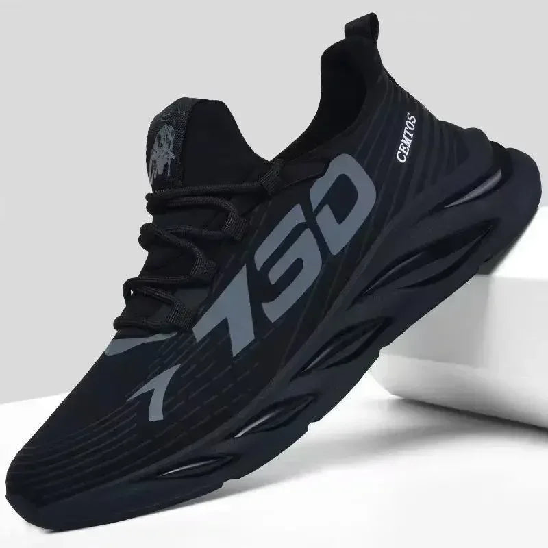 Chaussures de sport décontractées en maille légère pour hommes, chaussures de course respirantes et fraîches pour l'été, baskets à semelle souple et confortable antidérapantes pour hommes