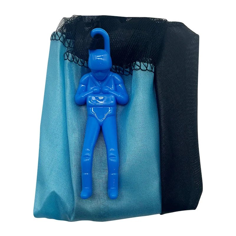 Parachute à Lancer à la Main 4 Pièces, Mini Parachute pour Enfants, Jouet de Plage Extérieur, Jouets Éducatifs de Divertissement Parent-Enfant