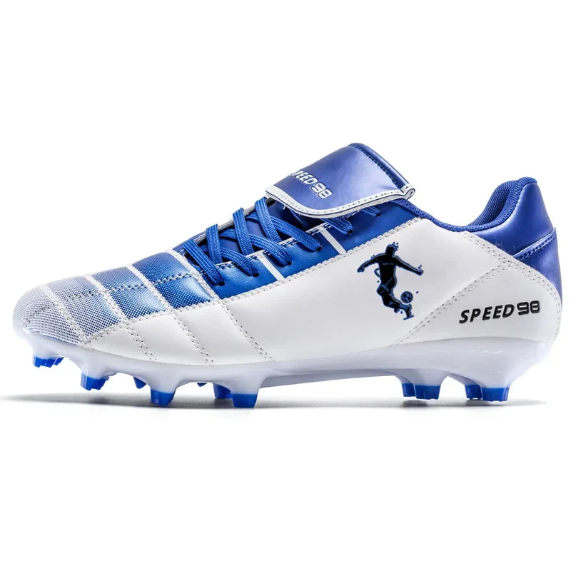 Chaussures de football homme crampons FG/TF, respirantes, professionnelles, pour gazon, antidérapantes, à crampons longs, pour entraînement adulte en futsal