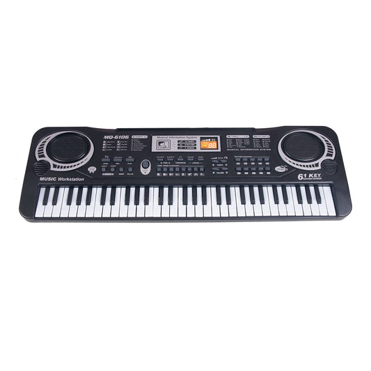 61 Tasten Schwarz Digital Musik Elektronisches Keyboard E-Piano Kinder Geschenk Musikinstrument