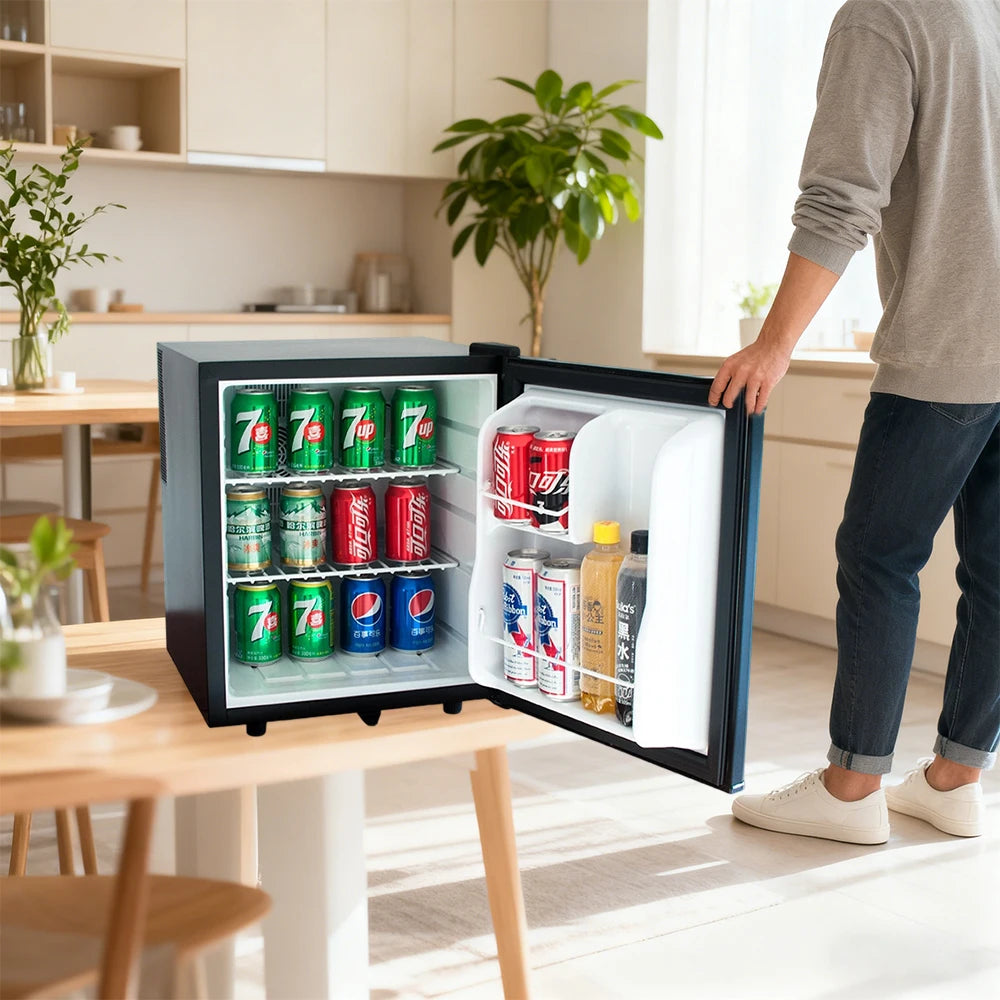 DIVEDEER Household Mini Silent Fresh keeping Cabinet Hotel Room Small Refrigerator Dormitory Refrigerator