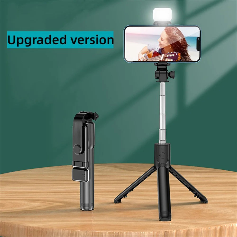 Wireless Bluetooth Selfie Stick Portable Tripod Stand Multifunctional Tripod With Wireless Remote Shutter For IOS Android Phone