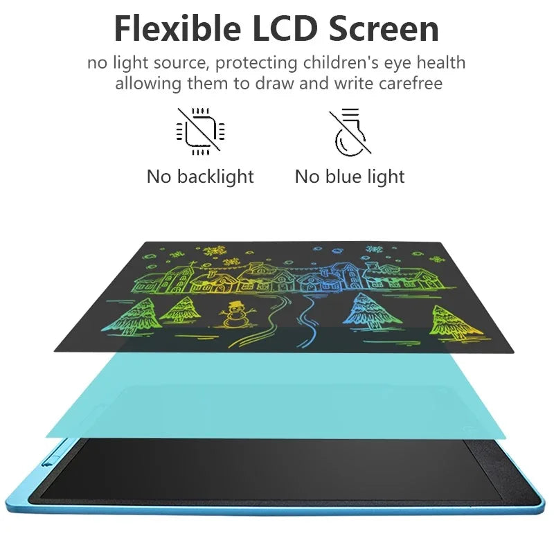 16/20 Inch Writing Board Drawing Tablet for Kids, Large Electronic Drawing Pad with Colorful Screen, Digital Graphic Tablets Toy