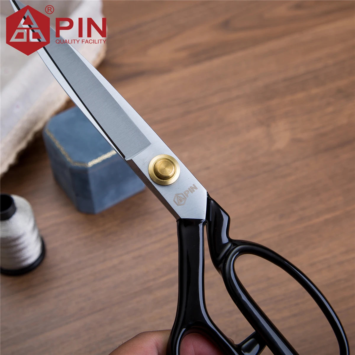 Ciseaux de tailleur pour gauchers PIN 10/12 pouces, ciseaux à tissu et cuir en acier inoxydable, ciseaux de couture ergonomiques pour gauchers