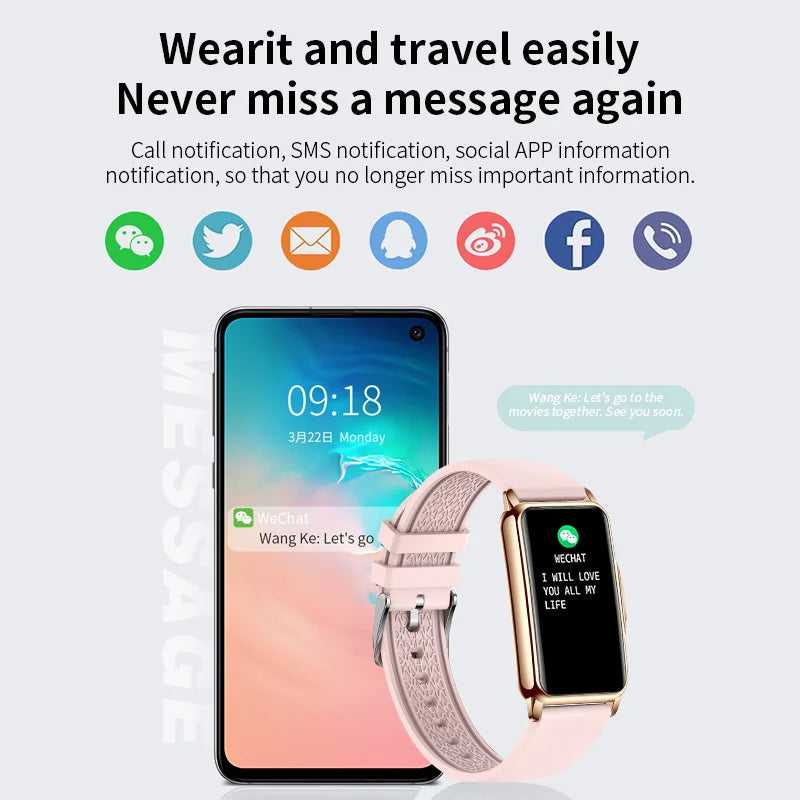 Für Android IOS Smart Armband Frauen Smartwatch Männer Herzfrequenz Blutsauerstoff Wasserdicht Sport Smart Band Uhr Für Damen +Geschenk