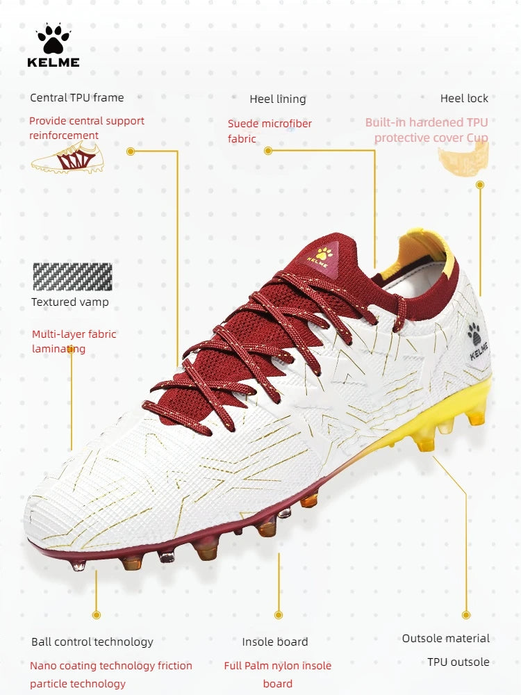 Chaussures de football KELME pour adultes, crampons courts Disease Electric 3.0 pour hommes, chaussures de football pour enfants MG, chaussures d'entraînement de match professionnelles