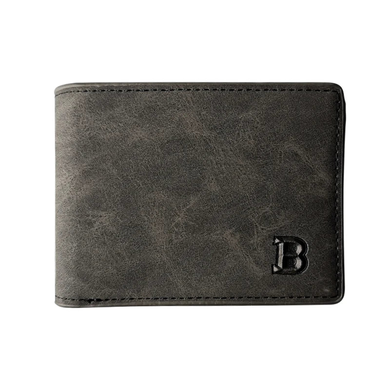 Nouveau Portefeuille Homme en Cuir PU Tendance 2022 avec Compartiment Monnaie Zippé Petit Porte-monnaie Slim Dollar Nouveau Design Portefeuille