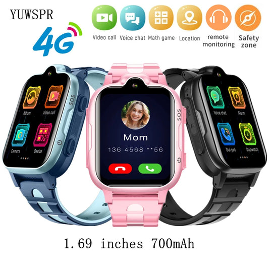 4G GPS Kinder-Smartwatch 700mAh Fernverfolgung Abhören Baby SOS Videoanruf Mode SIM Telefonuhr für Kinder K15