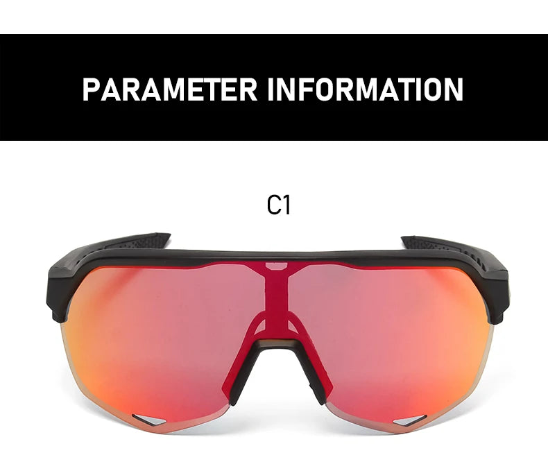 100 Cycling Glasses Outdoor Sports Sunglasses Men MTB Cycling Sunglasses Women Road Bike Goggles UV400 Bicycle Eyewear