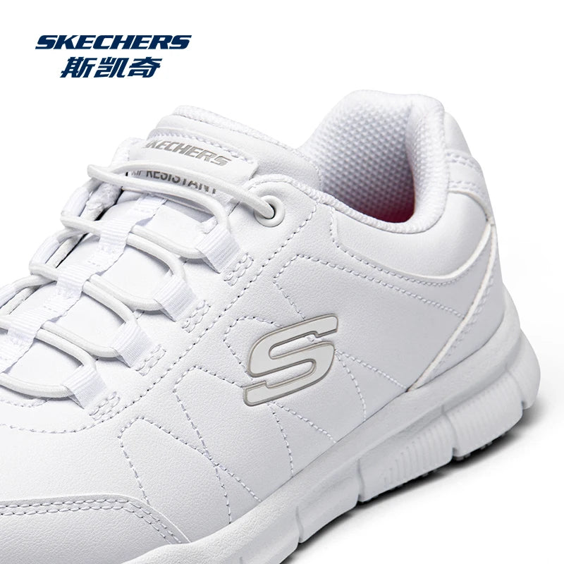 Skechers Chaussures Décontractées pour Hommes en Cuir, Baskets à Semelle Souple, Légères, pour la Course, l'Athlétisme, le Jogging et la Marche