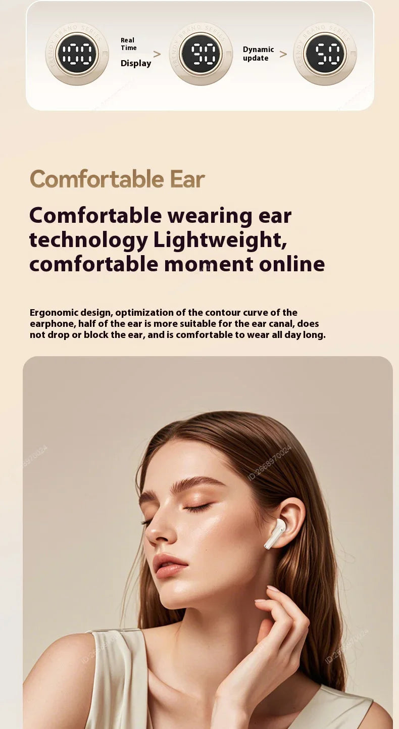 True Wireless In-Ear Headphones Balanced Armature Sleek Design Comfortable Fit Premium Sound Gaming Earphones for Sport