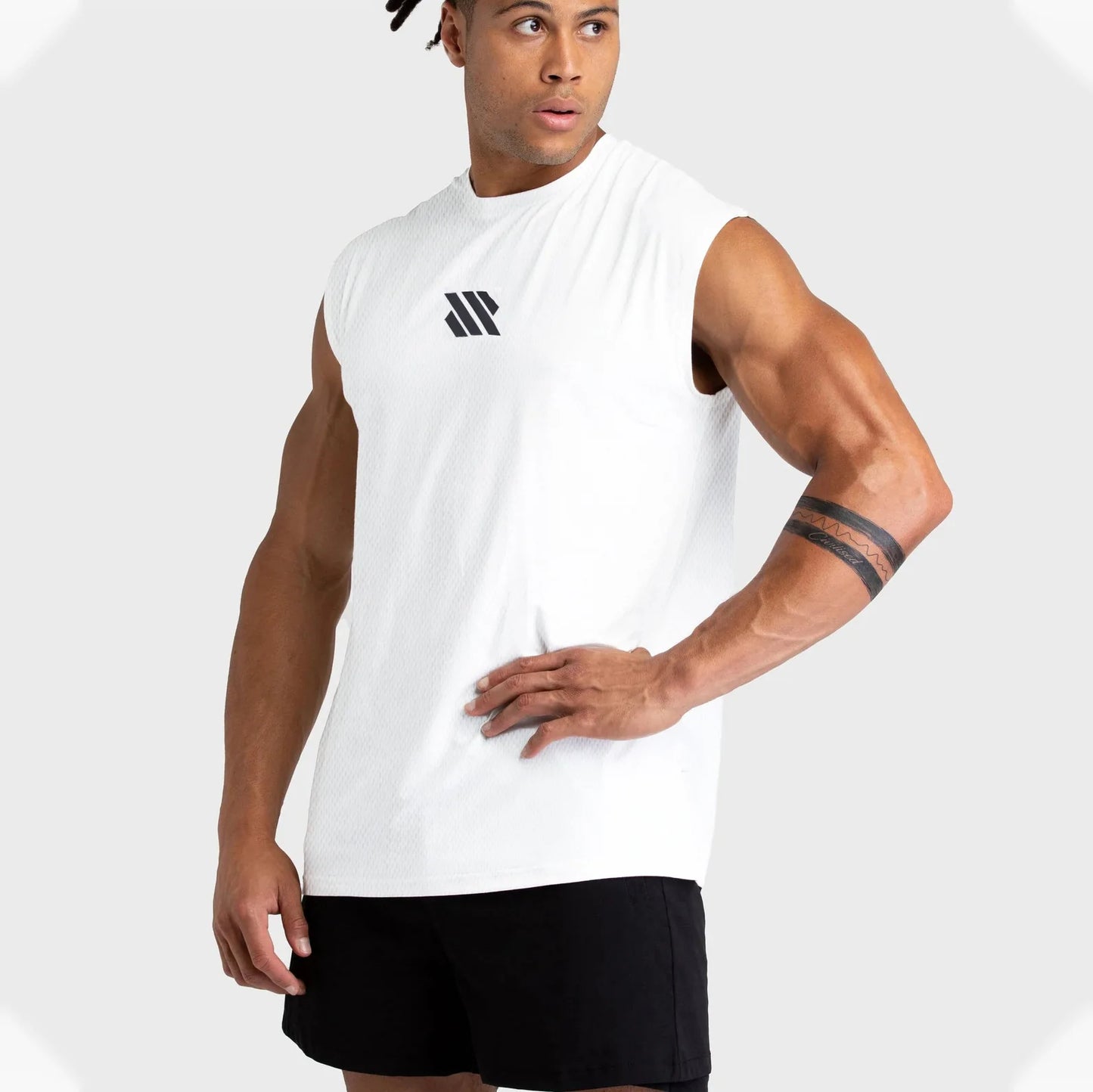Herren ärmelloses Sportshirt, Fitnessstudio, Laufen, schnell trocknendes Weste, atmungsaktiv, locker, Training, Sommer Herrenbekleidung